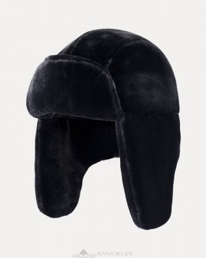 Cappello Uomo Moose Knuckles Bunny Trapper Hat Nere | DQZ801469