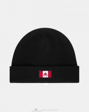 Cappello Uomo Moose Knuckles Ferris Beanie Nere | KJV021639