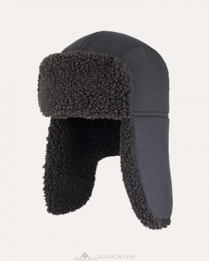 Cappello Uomo Moose Knuckles Quebec Trapper Hat Nere | NOV973802