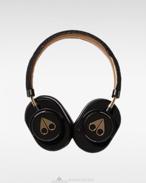 Cuffie Donna Moose Knuckles Noise Cancelling Headphones Nere Oro | YJK567810