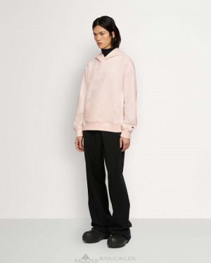 Felpe Donna Moose Knuckles Atlantic Hoodie Rosa | MVG068934