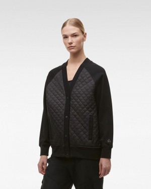 Felpe Donna Moose Knuckles Oakwood Cardigan Nere | UXP918250