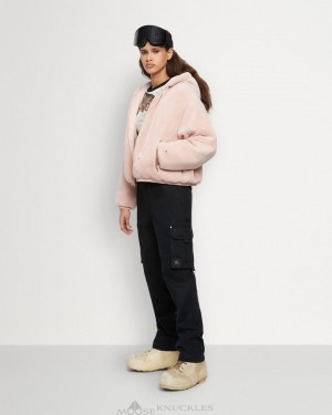 Felpe Donna Moose Knuckles Quilted Reversible Eaton Bunny Rosa | NOT490637