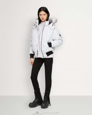 Giacca Bomber Donna Moose Knuckles Cloud Bomber Shearling Nimbus Cloud / Natural Shearling | GWI437261
