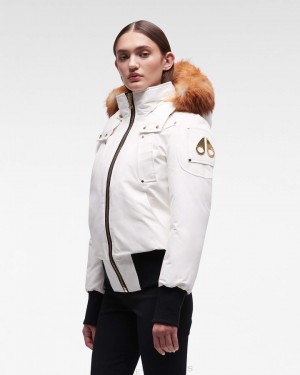Giacca Bomber Donna Moose Knuckles Gold Debbie Bomber Fur Oro | YDO039652