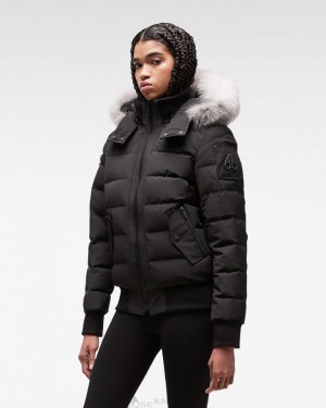 Giacca Bomber Donna Moose Knuckles Onyx Ladriere Bomber Nere | NCZ031645