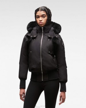 Giacca Bomber Donna Moose Knuckles Original Debbie Bomber Fur Nere Nere | ADR037821