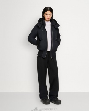 Giacca Bomber Donna Moose Knuckles Original Debbie Bomber Blu Marino | DTH372659