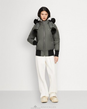 Giacca Bomber Donna Moose Knuckles Original Debbie Bomber Shearling Nere | EYN261307