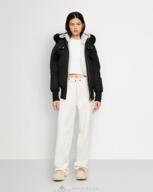 Giacca Bomber Donna Moose Knuckles Original Debbie Bomber Shearling Nere Nere | VMH231854