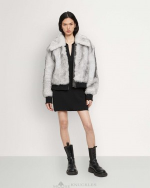 Giacca Bomber Donna Moose Knuckles Peach Tree Bomber Nere | HUZ563127