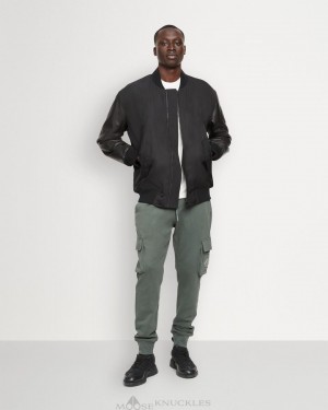 Giacca Bomber Uomo Moose Knuckles Montclair Bomber Nere Nere | AKS618453