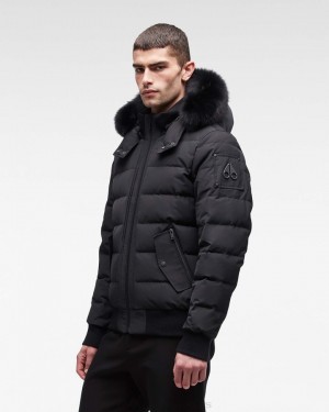 Giacca Bomber Uomo Moose Knuckles Onyx Scotchtown Bomber Nere Nere | ESB485019