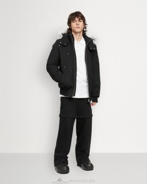 Giacca Bomber Uomo Moose Knuckles Original Ballistic Bomber Shearling Nere | VSX519260