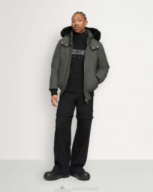 Giacca Bomber Uomo Moose Knuckles Original Ballistic Bomber Shearling Nere | YWS698415