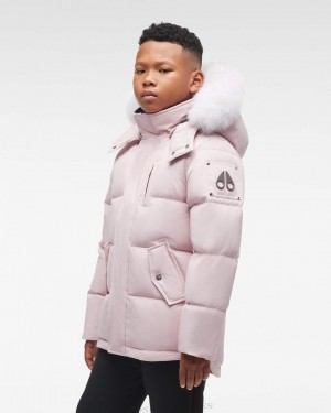 Giacche Bambino Moose Knuckles Original 3q Fur Rosa | WBF937186