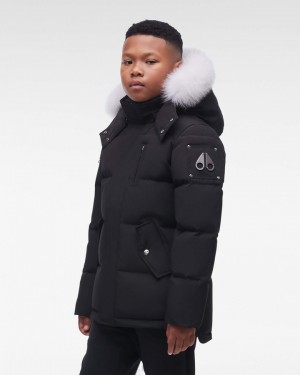 Giacche Bambino Moose Knuckles Original 3q Fur Nere | JUF176502