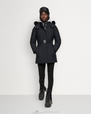 Giacche Donna Moose Knuckles Alpharetta Jacket Nere Nere | JOQ492576