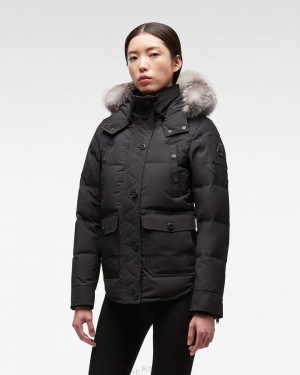 Giacche Donna Moose Knuckles Onyx Anguille Jacket Nere | GFP218596