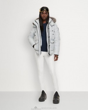Giacche Donna Moose Knuckles Onyx Anguille Jacket Shearling Grigie | KBP603798