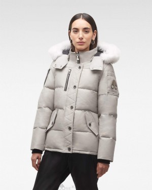 Giacche Donna Moose Knuckles Original 3q Fur Grigie | WAO469527