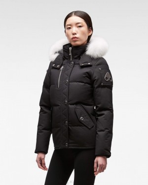 Giacche Donna Moose Knuckles Original 3q Fur Nere | TGN372406