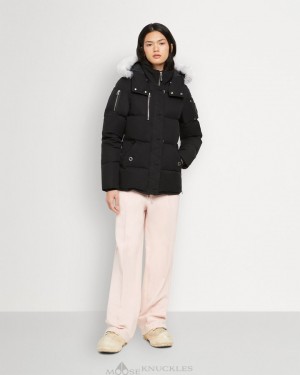 Giacche Donna Moose Knuckles Original 3q Shearling Nere | SXM682051