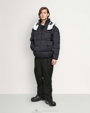 Giacche Uomo Moose Knuckles Bedstuy Jacket Nere Nere | HKJ318764