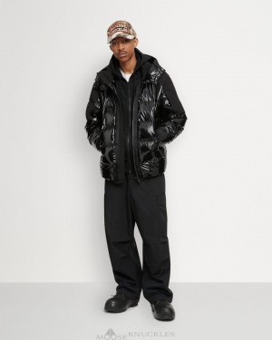 Giacche Uomo Moose Knuckles Dugald Puffer Nere Nere | HPN143902