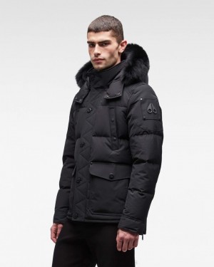 Giacche Uomo Moose Knuckles Onyx Round Island Jacket Nere Nere | ATK984712