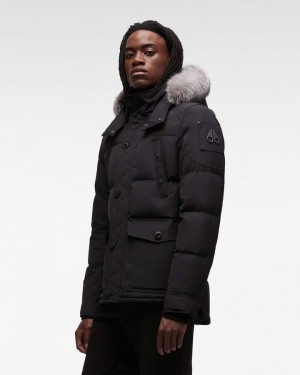 Giacche Uomo Moose Knuckles Onyx Round Island Jacket Nere | YFU863925