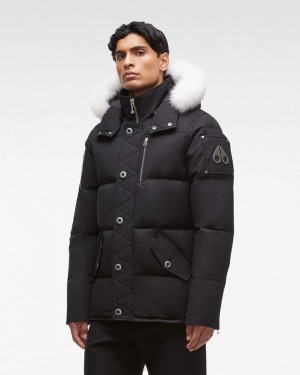 Giacche Uomo Moose Knuckles Original 3q Fur Nere | FAB962501