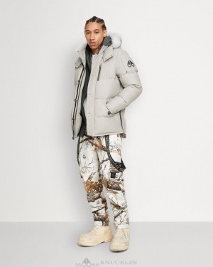 Giacche Uomo Moose Knuckles Original 3q Jacket Shearling Grigie | PQN046158