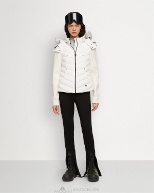 Lightweights Donna Moose Knuckles Valencia Hybrid Knit Shearling Milky Way / Natural Shearling | AFT701963