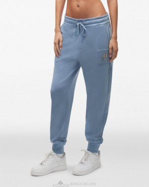 Pantaloni Donna Moose Knuckles Brooklyn Jogger Blu | HCO631948