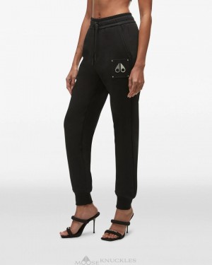 Pantaloni Donna Moose Knuckles Brooklyn Jogger Nere | NOA951704