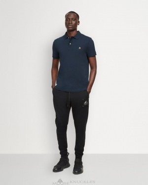 Pantaloni Uomo Moose Knuckles Hartsfield Jogger Nere | MBR430528