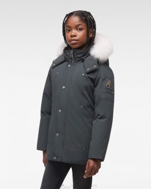 Parkas Bambino Moose Knuckles Original Parka Fur Granite / Natural Fox Fur | ZUQ162347