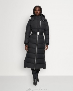 Parkas Donna Moose Knuckles Cloud Long Parka Nere | UQP346789