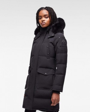 Parkas Donna Moose Knuckles Onyx Causapscal Parka Nere Nere | DWH498531