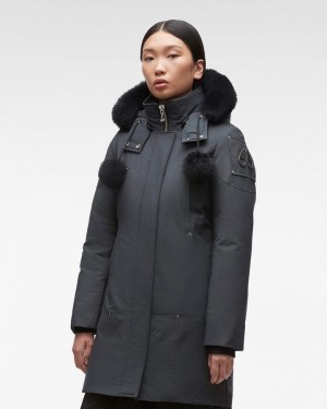 Parkas Donna Moose Knuckles Original Stirling Parka Shearling Nere | HFJ632510