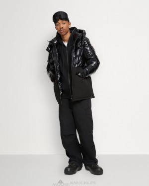 Parkas Uomo Moose Knuckles Dugald 2.0 Nere Nere | KXN834952