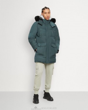 Parkas Uomo Moose Knuckles Onyx Big Ridge Parka Shearling Nere | KDN417352