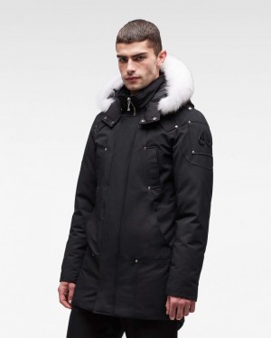 Parkas Uomo Moose Knuckles Original Stirling Parka Fur Nere | DMN016245