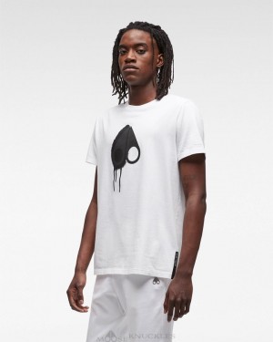 Tees Uomo Moose Knuckles Augustine Tee Bianche | RKJ308751