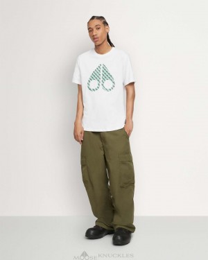Tees Uomo Moose Knuckles Chamblee Tee Bianche | FGE190628