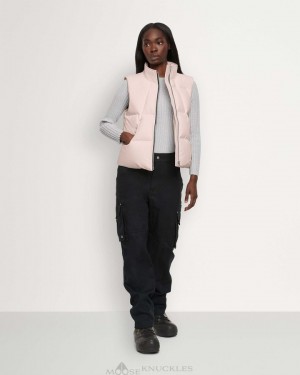 Vests Donna Moose Knuckles Cloud Woodridge Vest Rosa | GQD709268