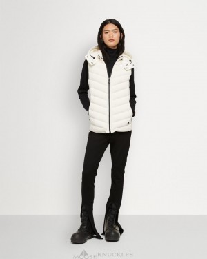 Vests Donna Moose Knuckles Roswell Hybrid Vest Milky Way | VYU175892