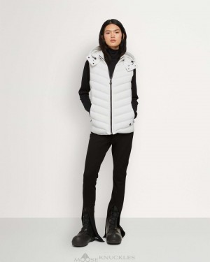 Vests Donna Moose Knuckles Roswell Hybrid Vest Grigie | EMG512634
