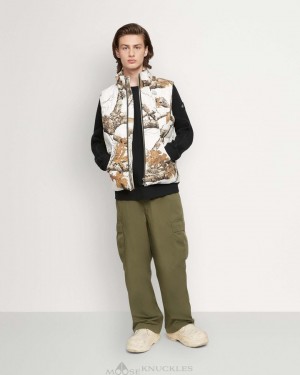 Vests Uomo Moose Knuckles Original Vest Camo Bianche | VFN463927